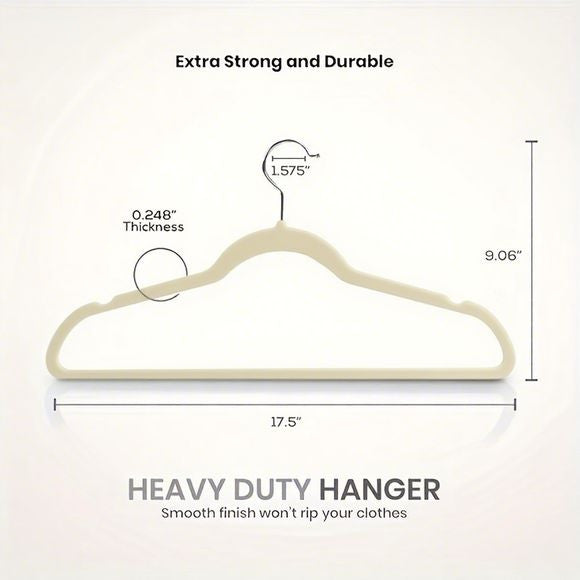 Flocked Hangers 30pc